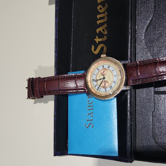 Stauer Geo W. Chatterton Springfield Stainless steel case back 21562 3 ATM water - Picture 10 of 17